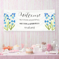 Forget me not Blue Flowers Rustic Elegant Wedding