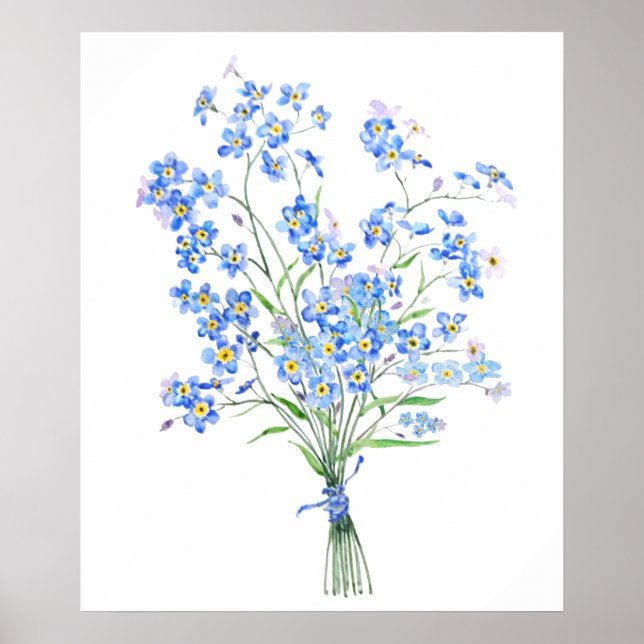 forget me not bouquet 2020 poster (Front)