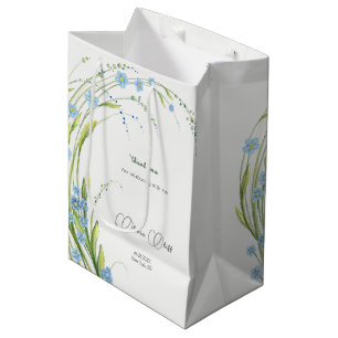 Forget-Me-Not Bridal Shower Medium Gift Bag