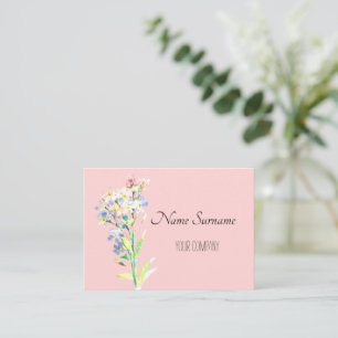 Forget me not business card