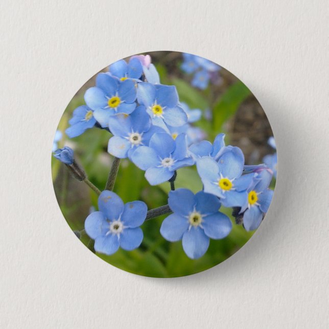 Forget Me Not Button (Front)