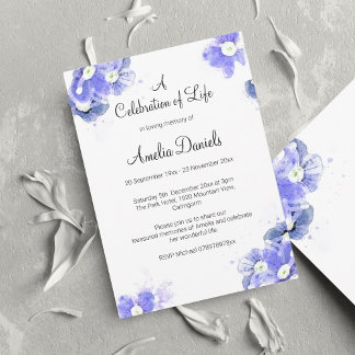 Forget-Me-Not Celebration of Life  Announcement