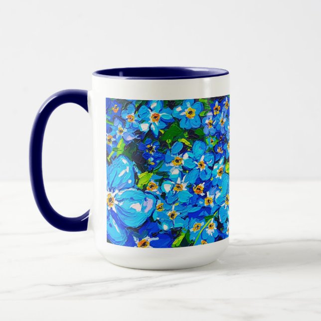 "Forget Me Not" Coffee Mug (Left)