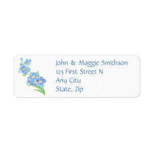 Forget me not Custom Watercolor Garden Flower