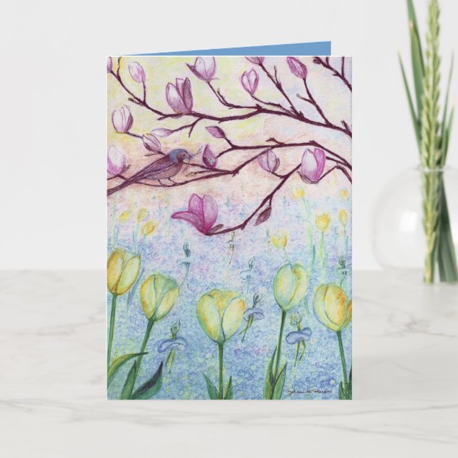 Forget-me-not dance card (Front)