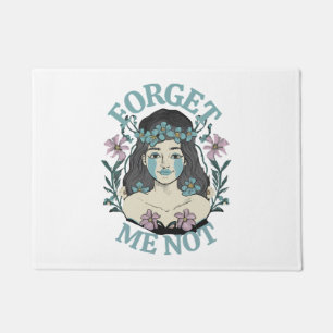 Forget Me Not Doormat