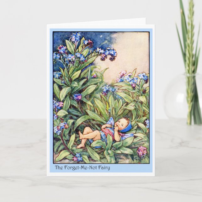 Forget-Me-Not Fairy Card (Front)