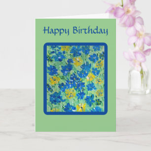 Forget-Me-Not Floral Birthday Card