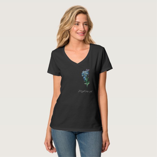 Forget me not floral T-Shirt (Front Full)
