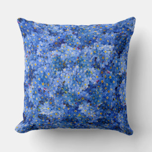 Forget Me Not Flower Pattern Cushion