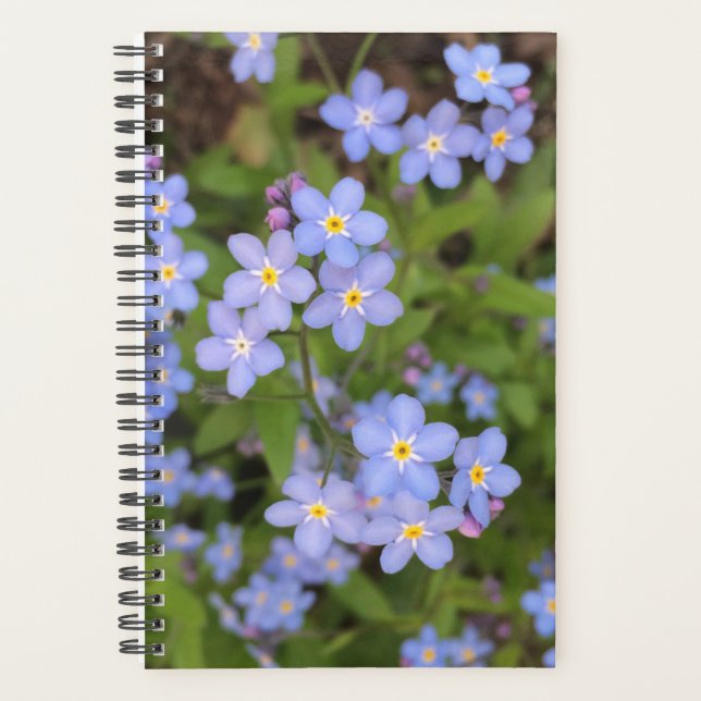 Forget-Me-Not Flower Planner (Front)