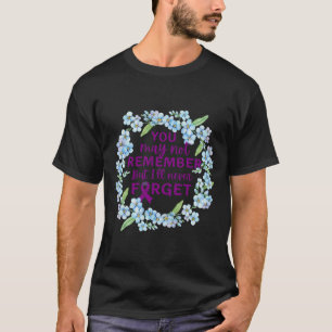 Forget-me-not Flower Wreath Heimer’s Awareness T-Shirt