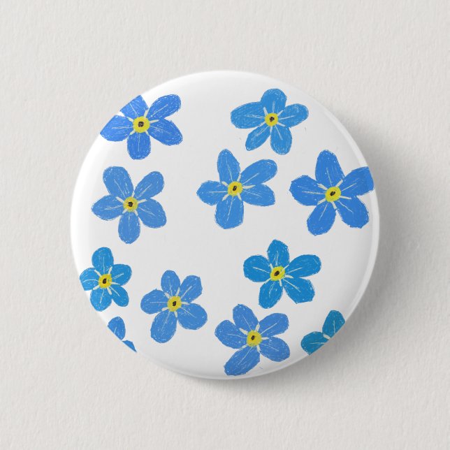 Forget-me-not Flowers Badge (Front)