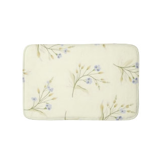 Forget-me-not flowers bath mat