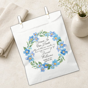 Forget Me Not Flowers In Loving Memory Seed Packet Favour Bags