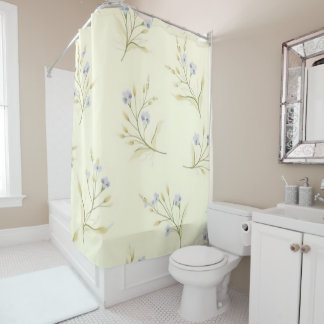 Forget-me-not flowers shower curtain