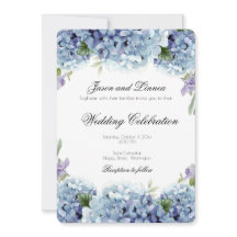 Forget-Me-Not Flowers Watercolor Elegant Wedding