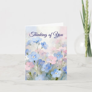 Forget-Me-Not Folded Greeting Card