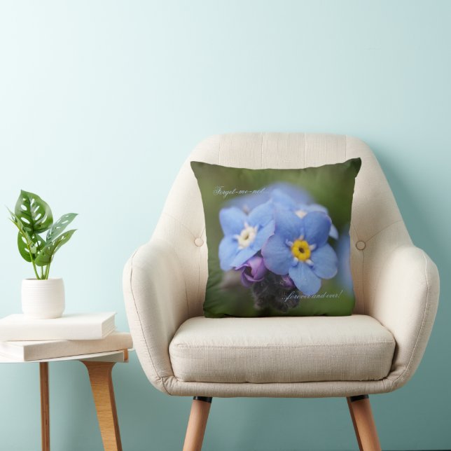 Forget-me-not forever and ever! cushion (Chair)