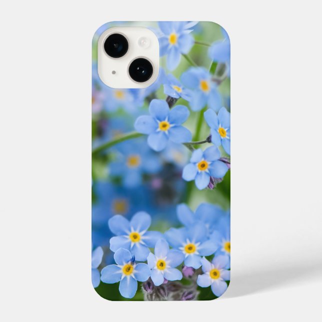 Forget me not Garden Flowers Floral iPhone Case (Back)