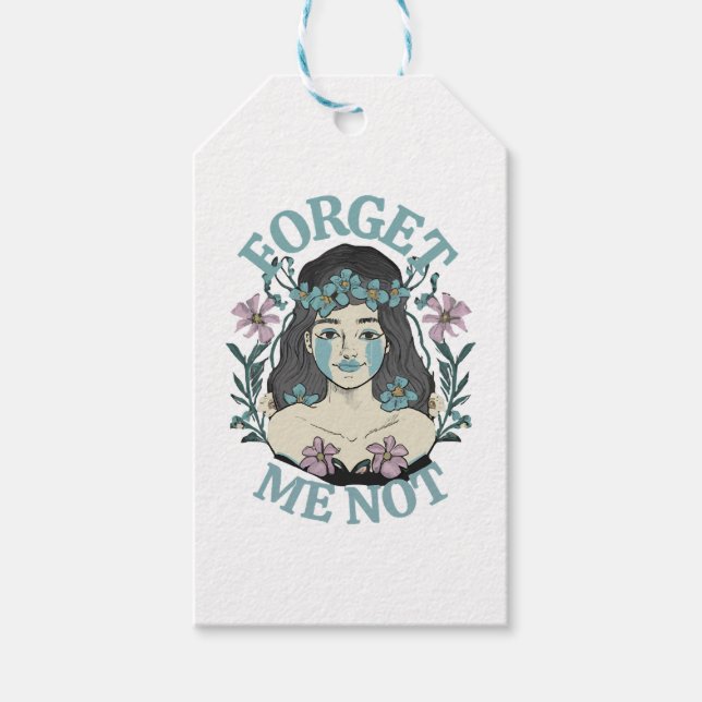 Forget Me Not Gift Tags (Front)
