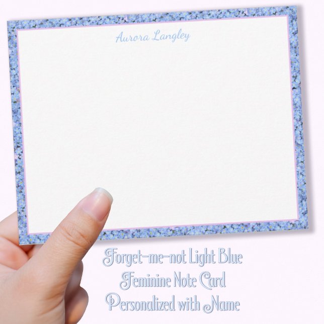 Forget-me-not Light Blue Feminine  Card (Creator Uploaded)