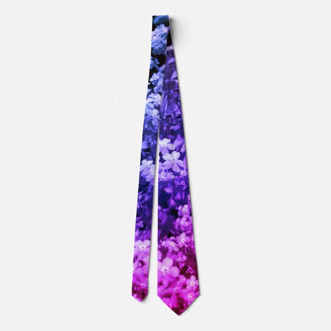 forget me not  neck tie (Back)
