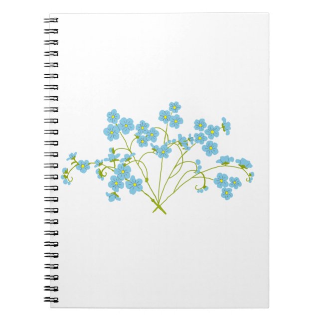 Forget Me Not  Notebook (Front)