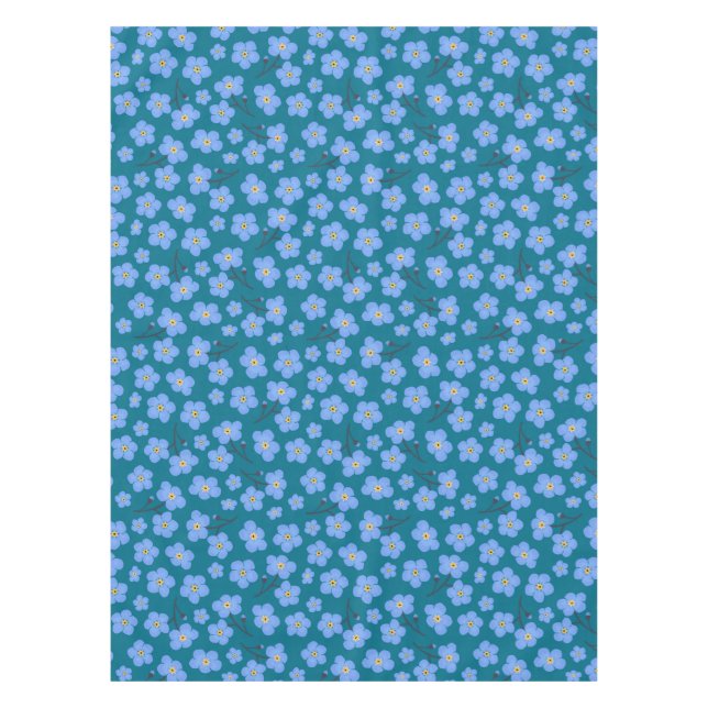 Forget me not pattern tablecloth (Front)
