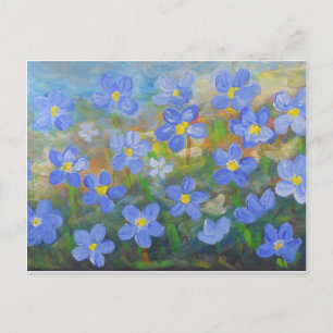 forget-me-not postcard
