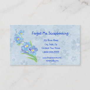 Forget Me Not Scrapbooking Store Business Card