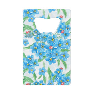 Forget me not seamless pattern
