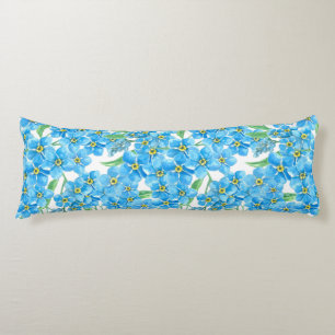 Forget me not seamless pattern body cushion