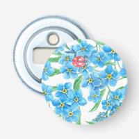 Forget me not seamless pattern