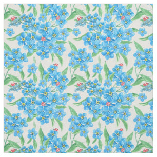 Forget me not seamless pattern fabric