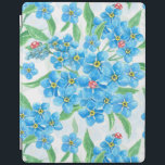 Forget me not seamless pattern iPad cover<br><div class="desc">Watercolor seamless pattern design with forget me not flowers and ladybugs.</div>