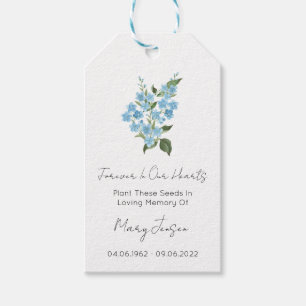 Forget me not Seed Packet Funeral Gift Tags