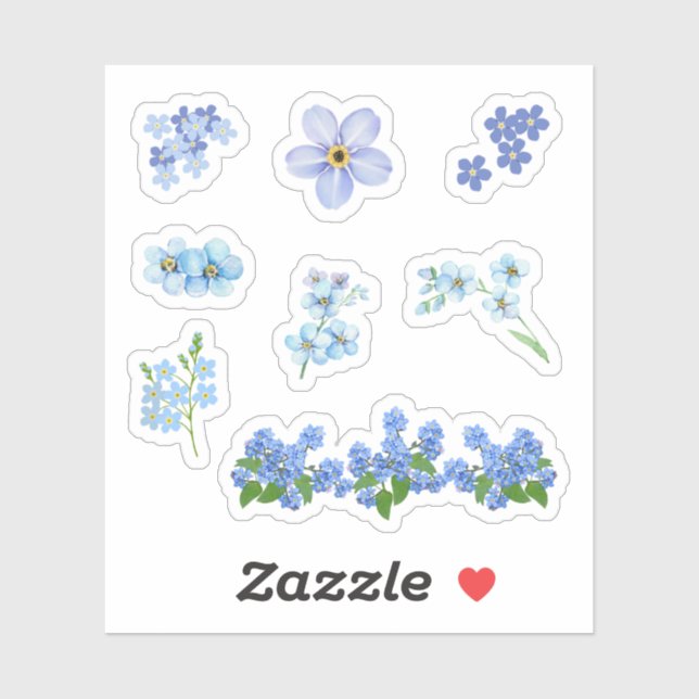 Forget me not Stickers (Sheet)