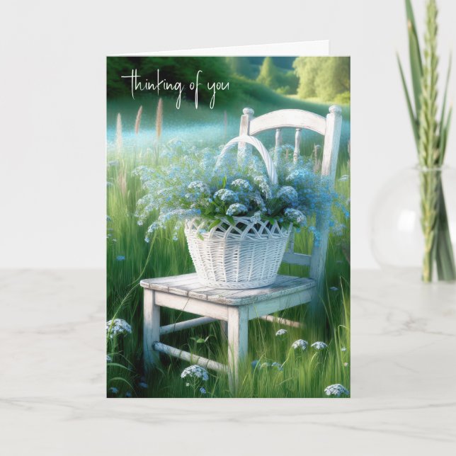 Forget-Me-Not Thinking of You Card (Front)