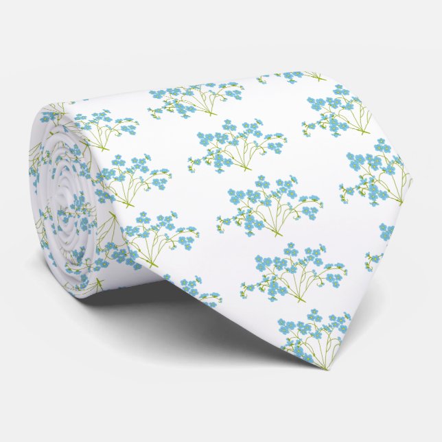 Forget Me Not  Tie (Rolled)