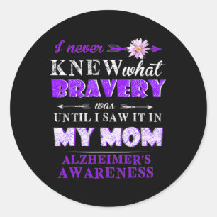 Forget Me Not Until Saw It My Mum Heimerheimer Bra Classic Round Sticker