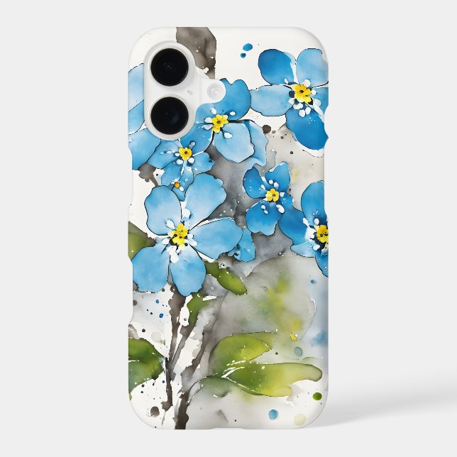 Forget-me-not - Watercolor flowers (Back)