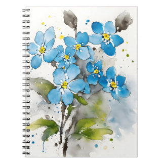 Forget-me-not - Watercolor flowers Notebook