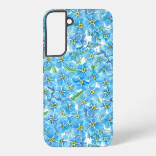 Forget me not watercolor samsung galaxy case