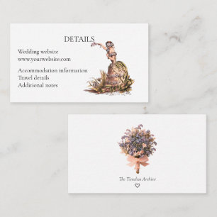 Forget Me Not Wedding Enclosure Card