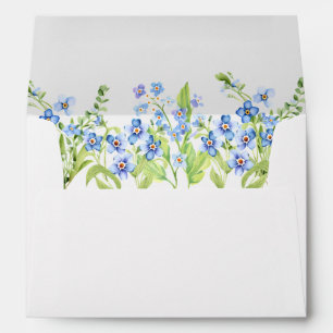 Forget Me Not Wedding Envelope