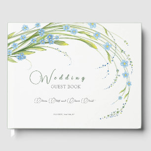 Forget-Me-Not Wedding Guest Book
