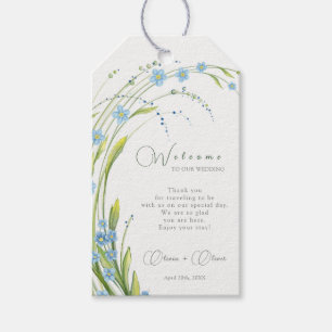 Forget-Me-Not Wedding Welcome Gift Tags