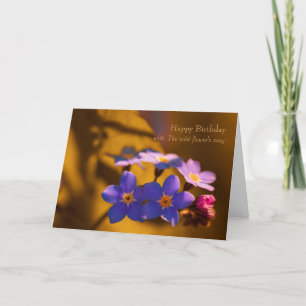 Forget-me-not Wildflower song CC0262 Birthday Card
