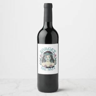 Forget Me Not Wine Label
